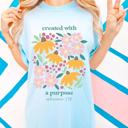  Christian T-Shirts for Women Faith Religious Gift Casual Inspirational Short Sleeve Tops Comfort Colors Graphic Tee Spring Floral Cotton