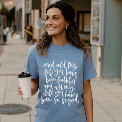 Goodness of God Comfort Colors Tee, Christian T-Shirts for Women Faith Religious Gift, Short Sleeve Tops, Comfort Colors Graphic Tee Cotton