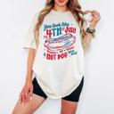  4th of July Shirts for Women, All-American Comfort Colors Tee, Red, White & Cute, Freedom Looks Good on You Graphic Tee