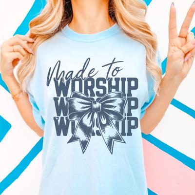 Made to Worship Christian Comfort Colors Tee