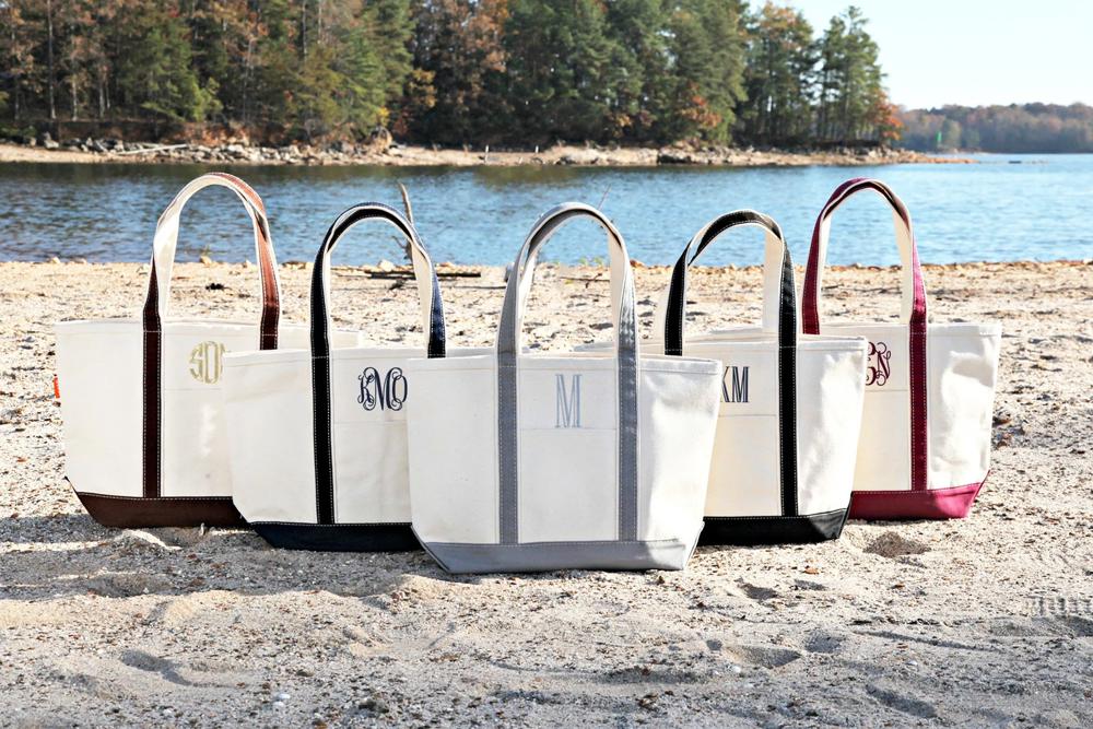 Personalized Medium Tote Bag, Medium Monogram Tote Bag, Canvas Tote, Bridesmaid Gift, Embroidered Classic Medium Tote, Teacher Bag, Bachelorette Party Beach Bag