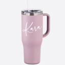  Personalized 40oz Tumbler with Handle & Straw Water Bottle Tumbler, Custom Large Cup Travel Mug, Bridal Party Tumblers 40oz Mug Gift MAARS