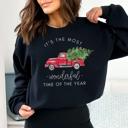  It's The Most Wonderful Time of The Year Christmas Sweatshirt, Vintage Christmas Shirts for Women, Christmas Matching Sweatshirt, Family Shirt, Christmas Sweater