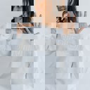  Embroidered Bride Sweatshirt Crewneck, Personalized with Name and Wedding Date on Sleeve Sweater, Bridal Shower Gifts, Engagement Gift