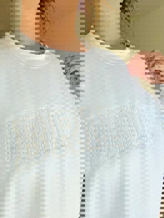 Embroidered Bride Sweatshirt Crewneck, Personalized with Name and Wedding Date on Sleeve Sweater, Bridal Shower Gifts, Engagement Gift