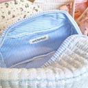  Embroidered Makeup Bag, Bridesmaid Gifts, Quilted Cosmetic Bag Pouch, Personalized Gift, Custom Make Up Bag, Baby Toiletry Bag Diaper Bag