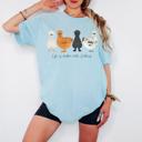  Life Is Better With Silkies Comfort Colors Tee, Silkie Chicken Shirt for Women, Chicken Mom Graphic Tee, Cute Farm Chicken T-Shirt, Backyard Chicken Lover Gift