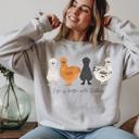  Life Is Better With Silkies Sweatshirt, Silkie Chicken Lover Crewneck, Farm Chicken Sweatshirt for Women, Cute Silkie Chicken Gift, Chicken Mom Pullover