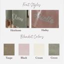  Embroidered Baby Blanket, Soft Cotton Knit Baby Blanket, Baby Shower Gift, Newborn Blanket, Keepsake Gift for Baby, Custom Baby Name Blanket