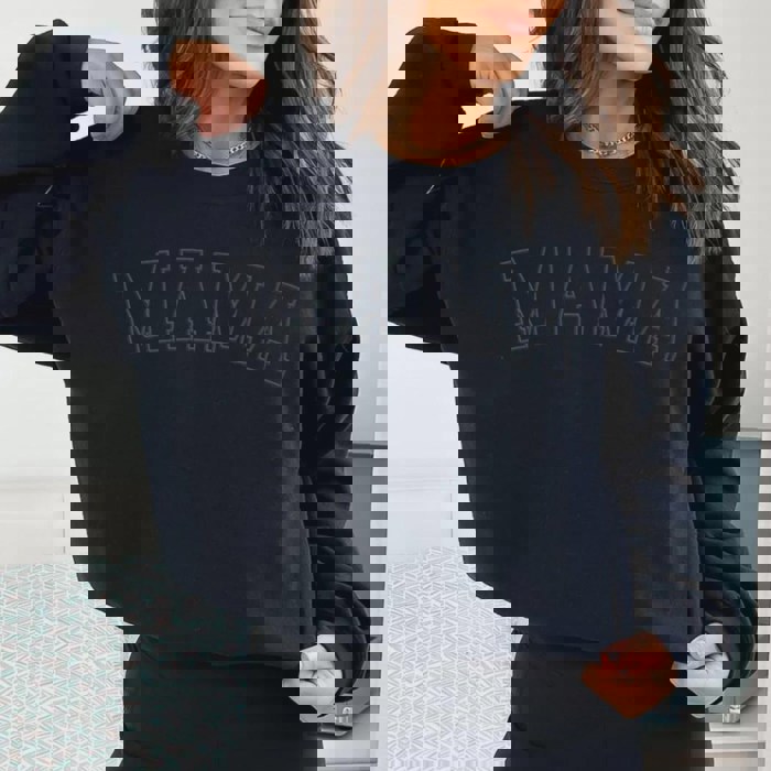 Mama Outline Sweatshirt, Mother's Day Crewneck, Mothers Day Gift for New Mom, Mom Life Sweater, First Mothers Day Gift for Her