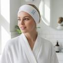  Personalized Spa Headband, Custom Name Bridesmaid Gift, Face Wash Headband Embroidered Monogrammed