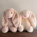  Custom Embroidered Bunny Rabbit with Name, Personalized Stuffed Animal, Easter Bunny Gift, Baby Shower Gift Newborn Keepsake Plush