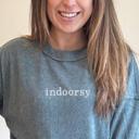  Custom Corded Crew Embroidered Sweater, Embroidered Ribbed Knit Crewneck, Personalized Crew, Thin Sweatshirt, Oversized Pullover Long Sleeve