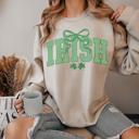  St. Patrick’s Day Irish Green Bow Tee – Comfort Colors Shirt for Women