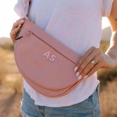 Custom Embroidered Nylon Crossbody Bag Personalized Small Purse Lightweight Travel Shoulder Bag Monogram Gift Women Everyday Waterproof