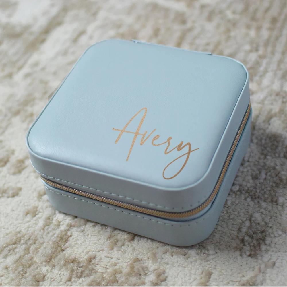 Jewelry Box Gifts for Women Travel Jewelry Case Personalized Jewelry Boxes Bridesmaid Gift, Personalized Gift for Women, Bridesmaid Proposal