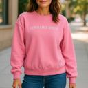  Love Like Jesus Christian Sweatshirt for Women, Pink and Grey Crewneck Faith-Based Pullover, Inspirational Bible Verse Gift, Cute Jesus Lover Apparel