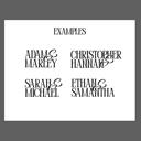  Personalized Wedding Logo Notecards, Custom Folded Stationery Set, Couples Stationery, Bridal Shower Thank You Cards