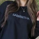  Custom Name Sweatshirt, Embroidered Mom Tok Sweatsuit Personalized Sweatshirt Trendy Crewnecks for Women, Mom Gifts