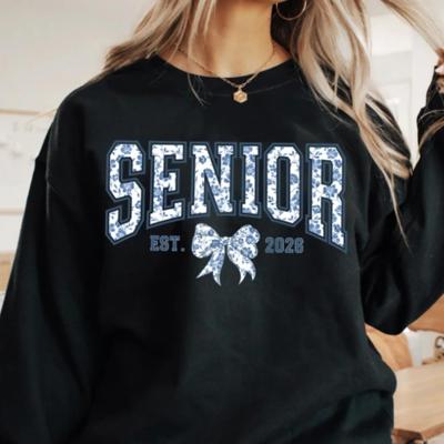 Senior 2026 Sweatshirt, Class of 2026 Senior Crewneck, Graduation Gift for Her, Cute High School Senior Pullover