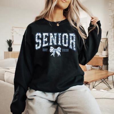 Senior 2026 Sweatshirt, Class of 2026 Senior Crewneck, Graduation Gift for Her, Cute High School Senior Pullover