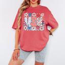  4th of July Shirts for Women, All-American Comfort Colors Tee, Red, White & Cute, Freedom Looks Good on You Graphic Tee