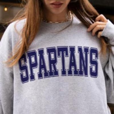 Custom Collegiate Letter Sweatshirt – Personalized Varsity Initial Crewneck for Women, Cute Preppy College Gift