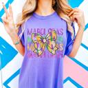  Mardi Gras Shirts for Women Multiple Designs - Bow Collage Comfort Colors Tee - Mardi Gras Outfits - Carnival Graphic T-Shirts - Fat Tuesday Tops