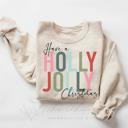  Holly Jolly Christmas Sweatshirt, Vintage Christmas Shirts for Women, Christmas Matching Sweatshirt, Family Shirt, Christmas Sweater