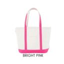 Bright Pink Personalized Medium Tote Bag, Medium Monogram Tote Bag, Canvas Tote, Bridesmaid Gift, Embroidered Classic Medium Tote, Teacher Bag, Bachelorette Party Beach Bag