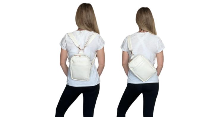 The CirceCo Mini/Vegan Leather/ Backpack/Crossbody