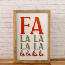  Fa La La La La | 11x16 inch Wood Sign | Christmas Sign