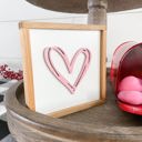  Pink Heart Mini Sign