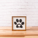  Paw Print Sign | Pet Loss Gift | 5x5 inch Wood Sign