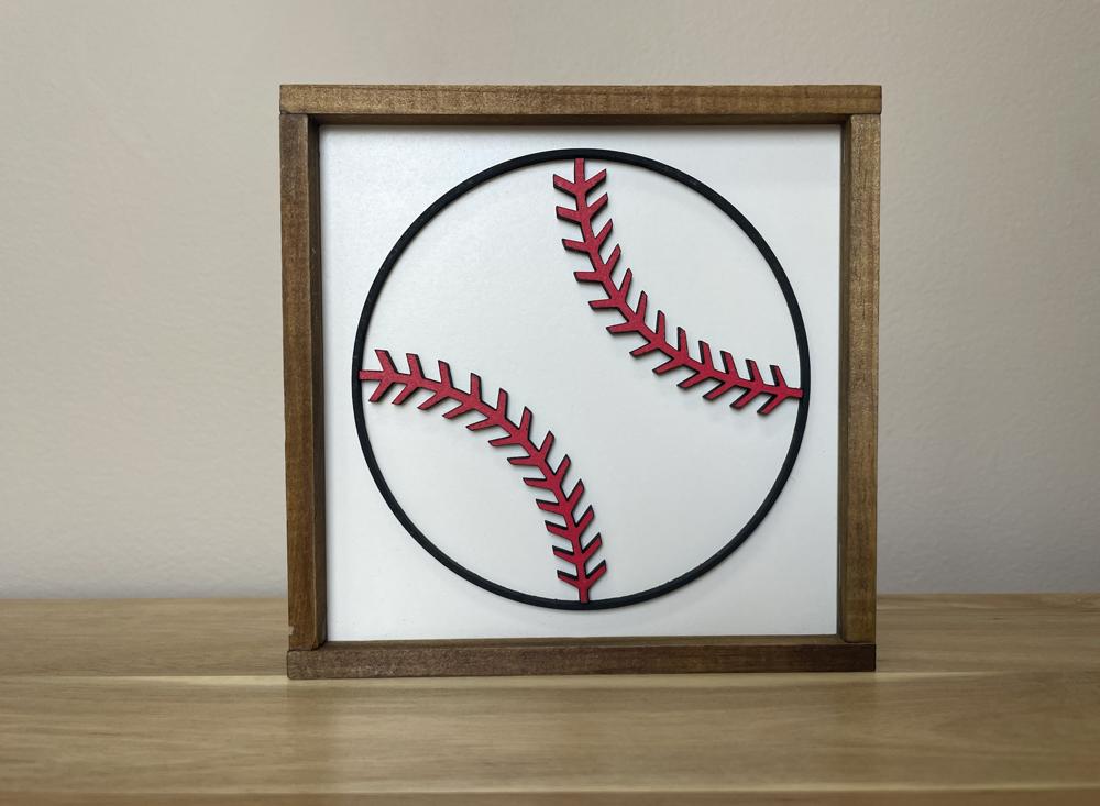 5"x5" Baseball Sign | Team Gift