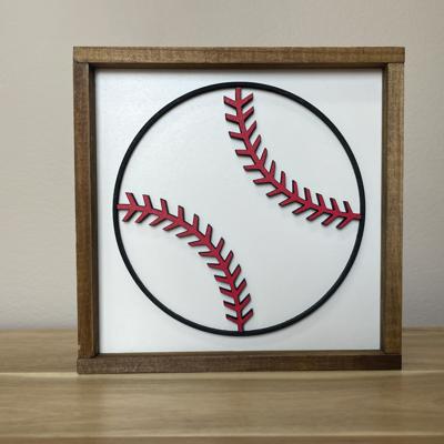 5"x5" Baseball Sign | Team Gift