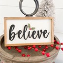 Believe Mini Sign Christmas Mini Signs