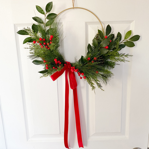 Christmas Hoop Wreath