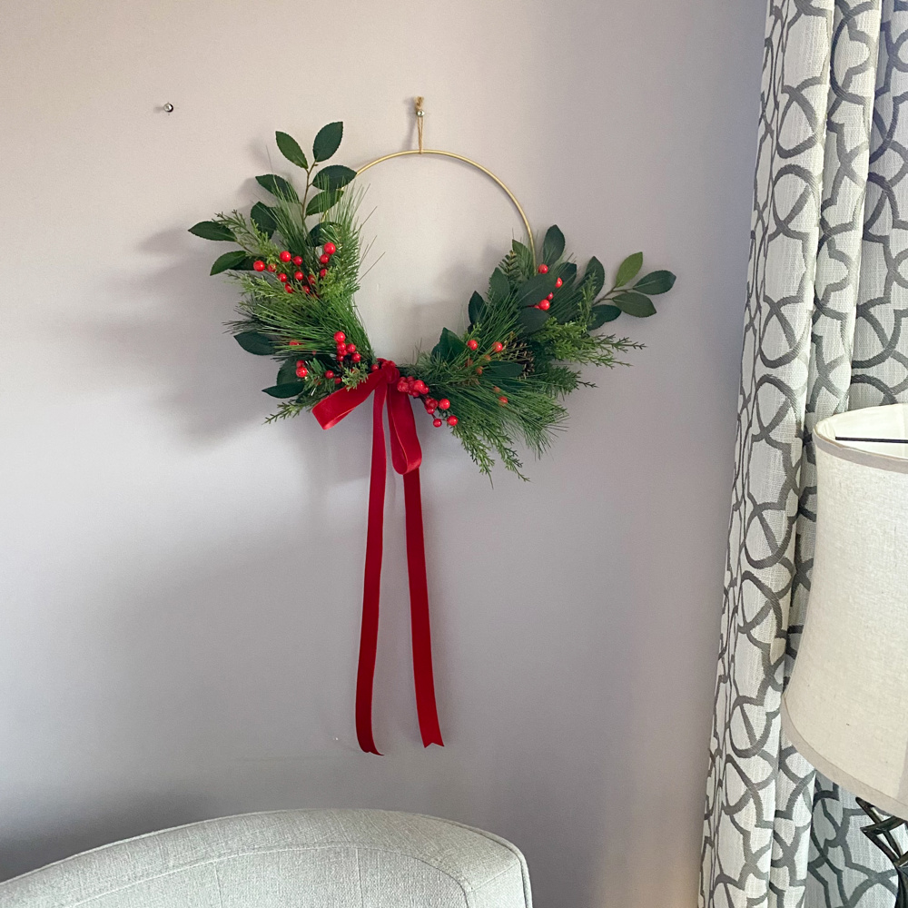 Christmas Hoop Wreath