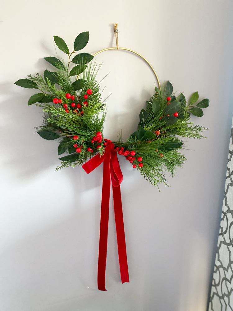 Christmas Hoop Wreath