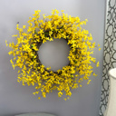  Forsythia Wreath for Front Door, Spring Wreath