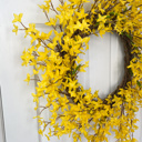  Forsythia Wreath for Front Door, Spring Wreath