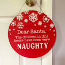  Naughty or Nice Christmas sign for home decor