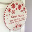  Naughty or Nice Christmas sign for home decor