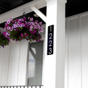  Personalized Modern Metal Address Sign - Outdoor Safe