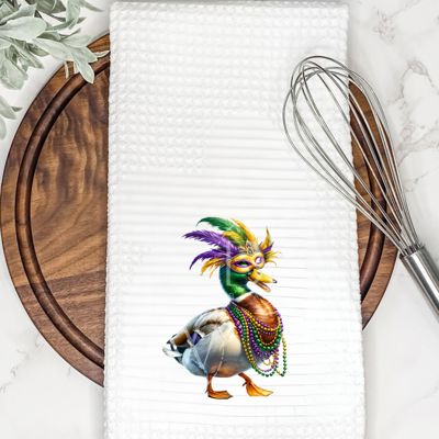 Mardi Gras Duck Tea Towel
