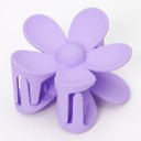 Purple Flower Claw Hair Clip