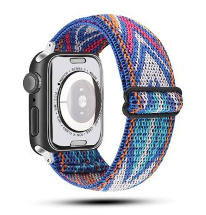 BOGO | Purple Boho Nylon Elastic Band for Apple Watch 38/40/41mm and 42/44/45/46/49mm All Series