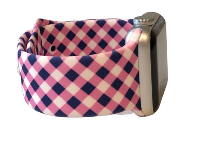 BOGO | Preppy Plaid Silicone Band for Apple Watch 38/40/41mm and 42/44/45/46/49mm All Series