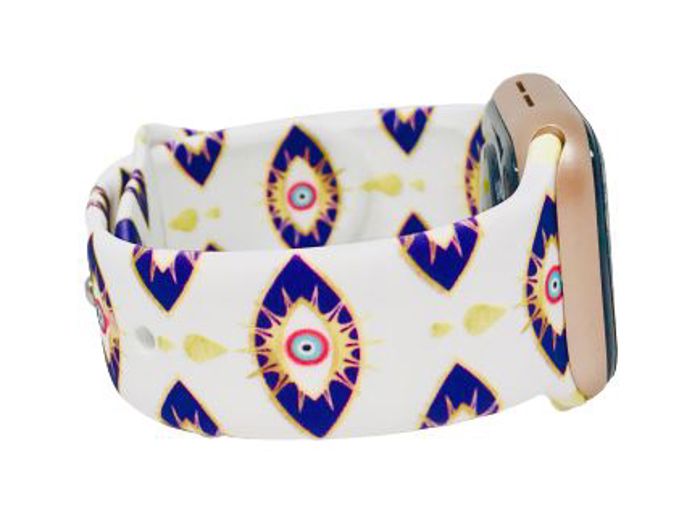 BOGO | Evil Eye Silicone Band for Apple Watch 38/40/41mm and 42/44/45/46/49mm All Series